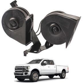 Dual Note Electric Horn Level 2 Horn Assembly with Bracket Compatible with 2017-2022 Ford F-250 F-350 Super Duty Replaces HC3Z-13832-G