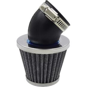38mm Elbow Conical Air Filter Cleaner for Motorcycle 110cc 125cc CRF SSR Sunl Taotao Pit Dirt Bike ATV Quad Silver