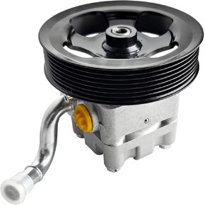 21-394 Power Steering Pump with Pulley Fits for Infiniti EX35 EX37 FX35 FX37 G35 G37 M35 M37, Power Assit Pump Assembly for Q40 Q50 Q60 Q70 Q70L QX50 QX70 370Z V6 3.5L 3.7L Replace OE# 21-415, 21-416