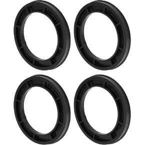 Car Wheel Hub Centric Rings Durable Wheels Center Shaft Shock Absorbing Hubrings Black 4 Pcs OD 112.1mm to ID 78.1 mm Polycarbonate Durable Material