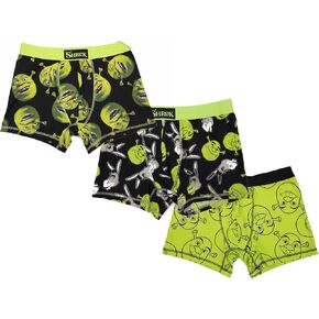 Bioworld Shrek Donkey & Shrek Character Print Men's 3-pack Boxer Briefs