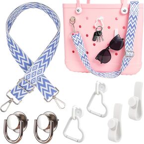 LETGO Strap for Bogg Bag Accessories Adjustable Shoulder Crossbody Straps,4 Pack Inserts Hooks Keychain Keyholder Charm