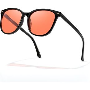 2 Pack Blue Light Blocking Glasses for Women Men Improve Sleep Anti Blue Eyeglass Orange Lens for Computer TV Phone