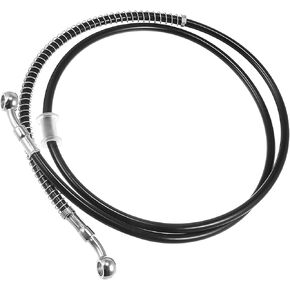 Motoforti Universal Motorcycle Hose Hose Line Pipe ، 140 سم ، PVC من النايلون الفولاذ المقاوم للصدأ ، أسود ، 1 جهاز كمبيوتر