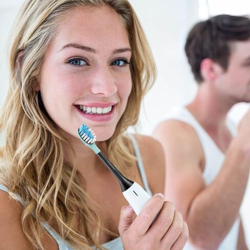 برايت ديل رؤوس فرشاة اسنان كهربائية سونيكير بروتكتيف كلين دايموند كلين ديلي كلين ايزي كلين هيلثي وايت اكسبرت كلين W C2 G2 C3 G3 W3 C1 فرشاة اسنان كهربائية سونيك 4100 5100 ابيض، 10 قطع in Kuwait