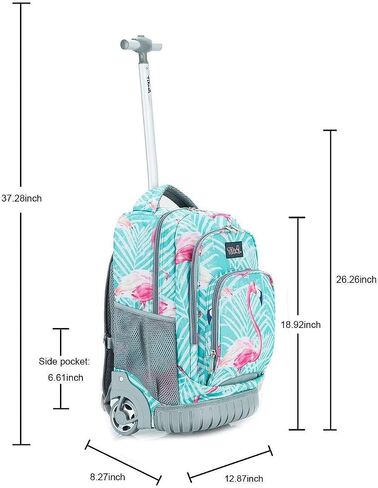 Tilami Rolling Backpack for Kids 18 inch Boys and Girls Laptop Backpack,Bicycle in Saudi Arabia