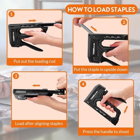 THINKWORK Pink Staple Gun Tool Set, 25 Piece Lady‘s Home Tool Kit with 3-in-1 Upholstery Staple Gun, Staple Remover, Women Stapler Gun Kit for DIY Decoration, Wood, Carpentry, Fabric, Crafts in Kuwait