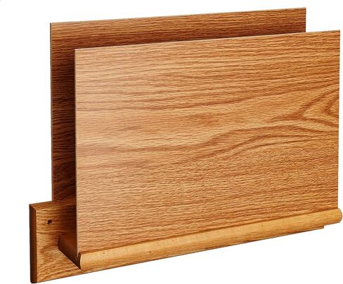 Wooden Mallet Square-Mount Open-End File Holder, HIPAA Compliant, Letter Size, Mahogany in Saudi Arabia