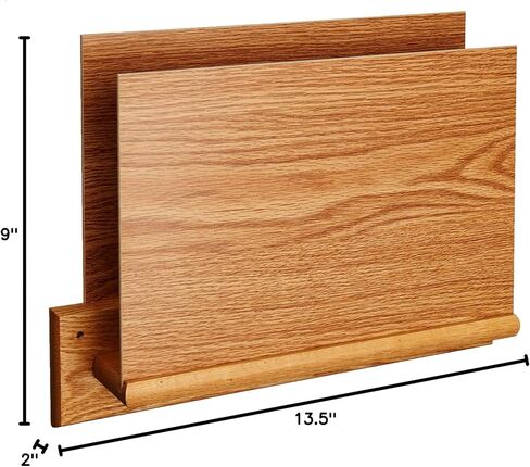 Wooden Mallet Square-Mount Open-End File Holder, HIPAA Compliant, Letter Size, Mahogany in Saudi Arabia