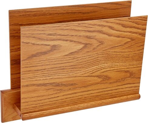 Wooden Mallet Square-Mount Open-End File Holder, HIPAA Compliant, Letter Size, Mahogany in Saudi Arabia