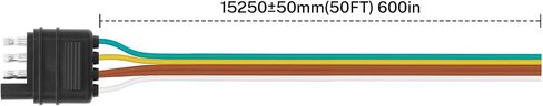 FIRMERST 4 Pin Flat Trailer Wiring 16 Gauge 25 feet for Boat in Saudi Arabia
