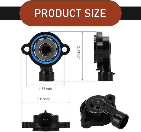 2 PCS Idle Speed Control Valve Sensor + Throttle Position Sensor Kit, 17113625 17113598 Replacement, Compatible with Buick Cadillac Chevrolet Pontiac (Silver & Black) in Kuwait