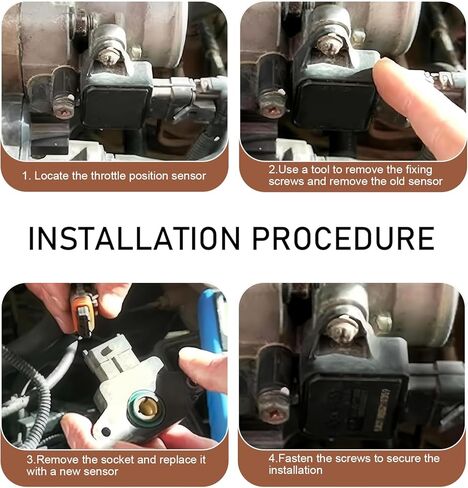 2 PCS Idle Speed Control Valve Sensor + Throttle Position Sensor Kit, 17113625 17113598 Replacement, Compatible with Buick Cadillac Chevrolet Pontiac (Silver & Black) in Kuwait