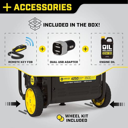 Champion Power Equipment 200961 2500-Watt Dual Fuel Portable Inverter Generator, Ultralight in Kuwait
