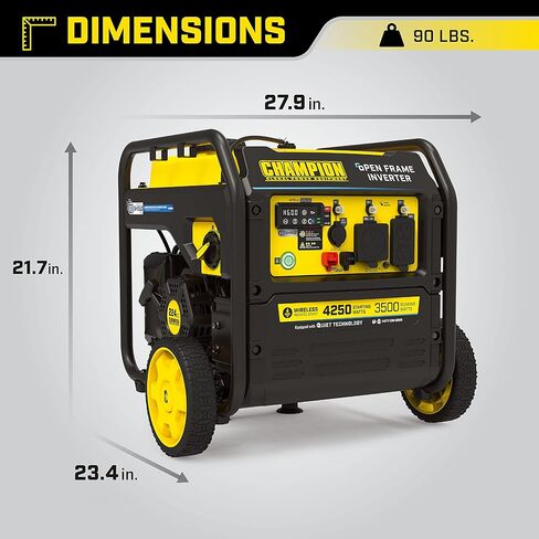 Champion Power Equipment 200961 2500-Watt Dual Fuel Portable Inverter Generator, Ultralight in Kuwait