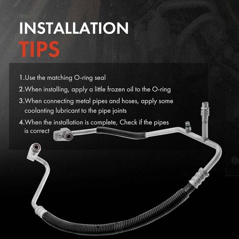 A-Premium A/C Discharge Line Hose Assembly Compatible with Ford F-150 2017 V6 2.7L, Compressor to Condenser in Saudi Arabia