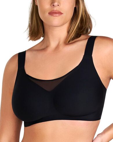 HSIA Women's Seamless Wireless Bras with Support and Lift No Underwire Supportive Bras with Back Smoothing Full Coverage in Saudi Arabia