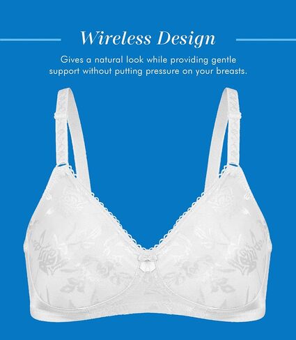 Bestform Women's 5006222 Floral Jacquard Wireless Soft Bra with Lightly-Lined Cups in Saudi Arabia