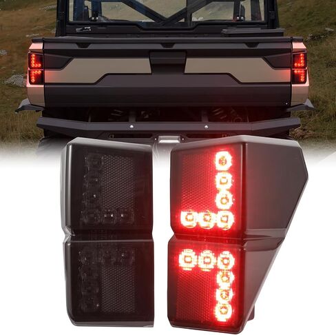 أضواء ذيل LED A & UTV Pro لعام 2018-2025 Polaris Ranger 1000 XP Crew Accessories Lear Brake Stop Lights استبدال OEM #2413766 ، زوج أحمر in Kuwait