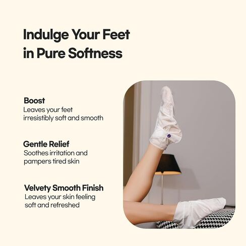 New Epielle Relaxing and Nourishing Lavender Socks and Gloves | Moisturizing and Relaxing Cream & Lotion | 12 Pack | Beauty Gifts | Gift Set for Women| Spa Gift for Women. Mothers Day Gifts in Kuwait