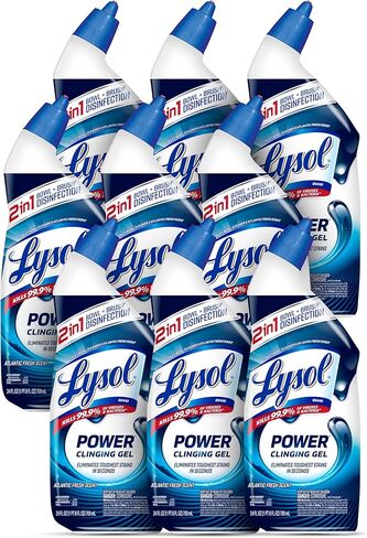 جل منظف المرحاض من ليسول باور، للتنظيف والتطهير وإزالة البقع، 24 أونصة، 9 قيراط، (قد تختلف التعبئة) in Kuwait