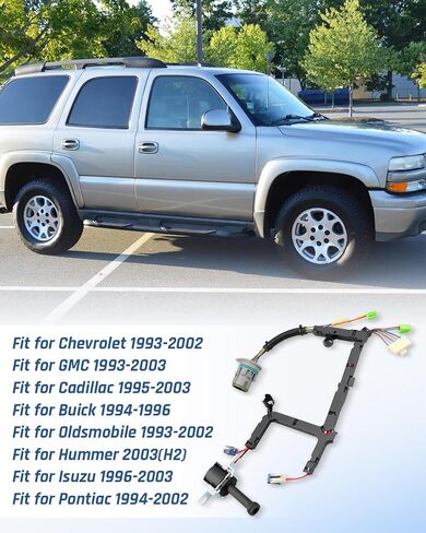4L60E Internal Harness w/Lock-Up TCC Solenoid 03-06 Replace 4L60 350-0061 Fit for Chevrolet GMC Cadillac Buick Hummer Bentley Workhorse St: internal harness w/lock-up tcc solenoid in Saudi Arabia