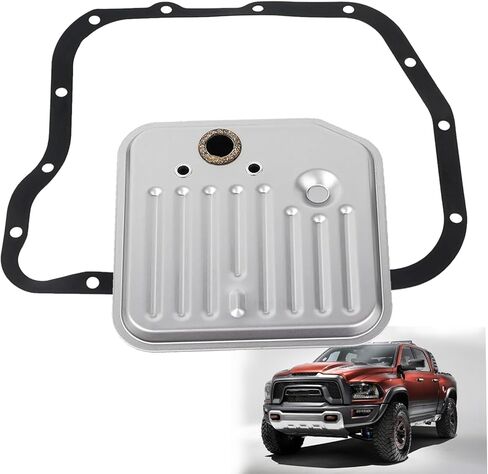 42RE 44RE 46RE 47RE 48RE OILLER TRANSMISMATION FILTER PAN PAN KIT FOR 1998-2010 DODGE RAM 1500 2500 3500 DAKOTA DURANGO GRAND CHEROKEE يحل محل# 52118789 5211-8789 in Kuwait