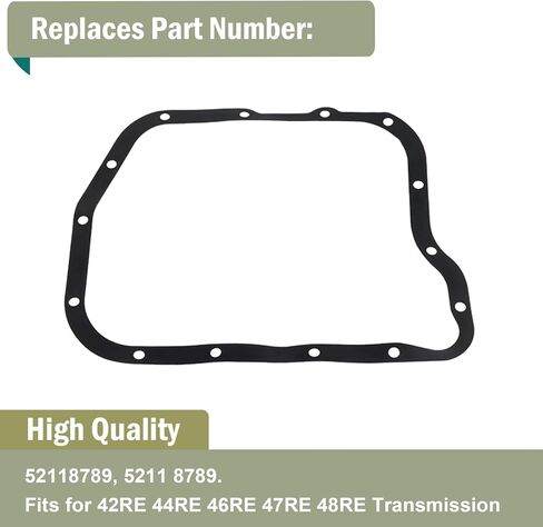 42RE 44RE 46RE 47RE 48RE OILLER TRANSMISMATION FILTER PAN PAN KIT FOR 1998-2010 DODGE RAM 1500 2500 3500 DAKOTA DURANGO GRAND CHEROKEE يحل محل# 52118789 5211-8789 in Kuwait