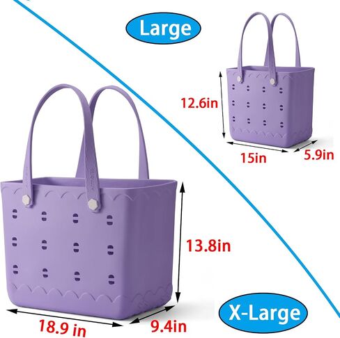 Rubber Beach Bag Waterproof Washable Tip-Proof Durable Tote Bag for Beach Boat Pool and Sports X Large Rubber Tote in Saudi Arabia