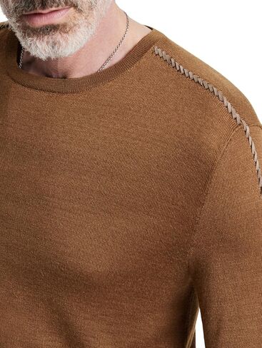 John Varvatos Men's Novas Crew Sweater in Saudi Arabia