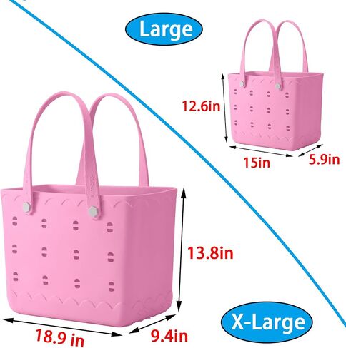 Rubber Beach Bag Waterproof Washable Tip-Proof Durable Tote Bag for Beach Boat Pool and Sports X Large Rubber Tote in Saudi Arabia