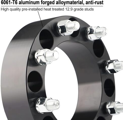 2 PCS 8x170 فواصل العجلات لـ F250/350 Super Duty | شاحنة رحلة ، 2 بوصة 8x170 فواصل العجلات 130 مم محور مع أزرار 14x2 in Kuwait