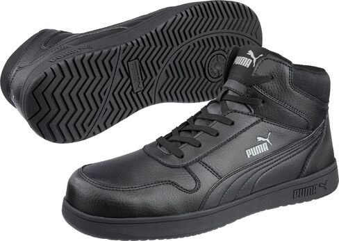 PUMA Women's Frontcourt Black/White/Red Low WNS Eh Industrial Shoe in Saudi Arabia