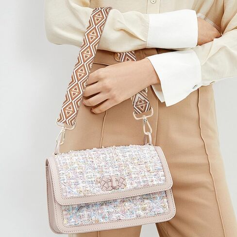 2 حزمة محفظة قابلة للتعديل ، أحزمة الكتف البديلة 1.5 بوصة للحقائب اليدوية ، حزام حقيبة متعددة النماذج مطرزة على جاكار. in Kuwait