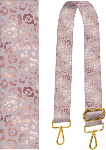 Purse Strap Replacement Crossbody 2" Wide Shoulder Strap, Cute Handbag Strap Bag Strap Replacement Belts Adjustable Glitter Pink Leopard in Saudi Arabia