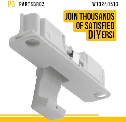 WPW10240513 W10240513 ضربة باب الغسالة [تتضمن نصائح DIY] من PartsBroz - أجزاء غسالة Whirlpool Kenmore Maytag المتوافقة - تحل محل AP6017583 PS11750882 - مناسبة تمامًا للغسالات ذات التحميل العلوي in Saudi Arabia