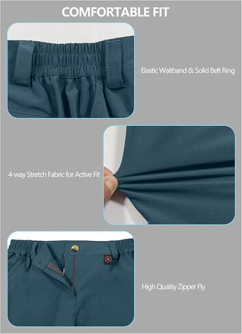 Little Donkey Andy Women's Hiking Cargo Shorts 10 Inches Lightweight Outdoor Golf Casual Shorts with 6 Pockets in Saudi Arabia