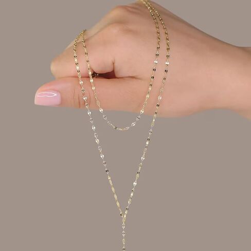Lariat Gold Long Necklaces for Women Drop Chain Necklace Y-Shaped Body Chain Stack Wedding Necklaces Trendy in Saudi Arabia