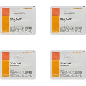 Cica-Care Silicone Gel Adhesive Sheet (5" x 6") (Four Pack)