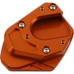 Motorcycle Side Stand Enlarger Kickstand Plate,CNC Dirt Bike Kickstand Enlarge Plate Foot Stand Pad For Duke 125 200 390 RC125 RC200 RC390 2013-2023 690 SMC R Enduro(Orange)