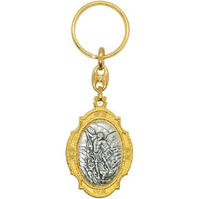St. Christopher and St. Michael Double-Sided Keychain | Includes Saint Michael Prayer Card | Great Catholic Gift for Confirmation | Spiritual Christian Protection