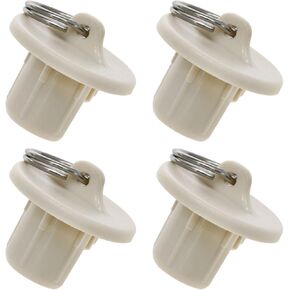 Lovelysp Outdoor Blinds Replacement Parts End Cap Replacement Shade Parts End Cap Coolaroo Replacement Parts Roller Shutter Accessories (Beige) 4PCS