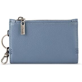 The Sak Encino Card Wallet - Women's Leather Wallet For Everyday - Slim Wallet With Zipper, Credit Card Slots & Coin Holder