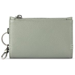 The Sak Encino Card Wallet - Women's Leather Wallet For Everyday - Slim Wallet With Zipper, Credit Card Slots & Coin Holder