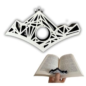 حامل صفحة Acotar-إشارة مرجعية فيلاريس ماونتن للإبهام للقراءة بيد واحدة ، هدية عاشق الكتب الخيالية ، وملحقات الكتب المطبوعة ثلاثية الأبعاد للأغراض والورق.