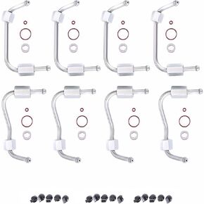 مجموعة ختم خط حقن الوقود لـ Super Duty 6.7L Powerstroke V8 - مجموعة من 2x4 لـ F250 F350 F450 F550 (2011-2019) - استبدال BC3Z9229D BC3Z9229F