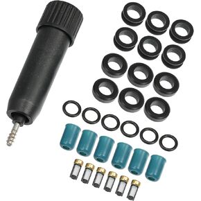 Motoforti Fuel Injector Seal O-Ring,Fuel Injector Rubuild Kit,for Toyota 4Runner 1989-1995,Reliable,Plastic Rubber,Black