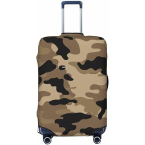 Camouflage Pattern Printing Luggage Suitcase Covers Elastic Washable Green Camo Luggage Protector Travel Suitcase Protective Cover For Kid And Adult, Xl (Fit 29-32 Inch Luggage)