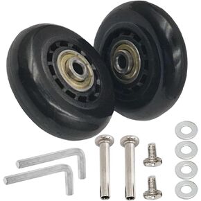 Replacement Luggage Wheels 60x18mm Suitcase Wheels Repair Repair Set Wear-Resistant Trolley Casters for Trolley Bag, Inline Skate and Caster Board