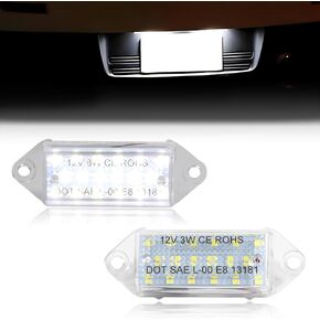 LED LED Plate Light مصمم لـ Mitsubi-shi Lancer 2001-2017 ، Lancer Evolution X 2007-2016 ، [IP67 مقاوم للماء] [تصميم حافلة] مصباح LED رقم LED ، استبدل OEM#8341A099 MB623967 ، 2 PCS